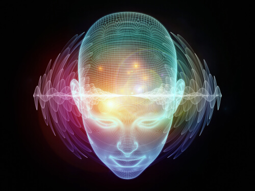 Luz verde en la mente de una persona representando la flexibilidad cognitiva