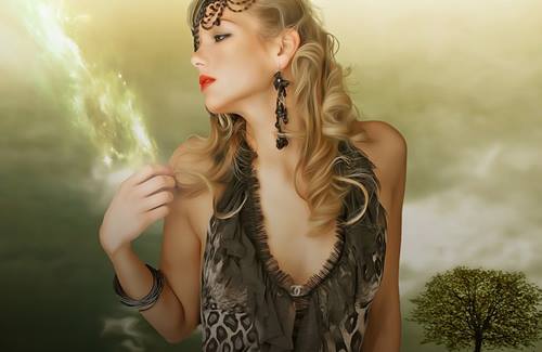 mujer para representar el complejo de Eróstrato