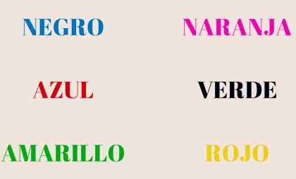 Test de Stroop, una prueba psicológica basada en el color