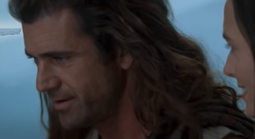 William Wallace con una mujer