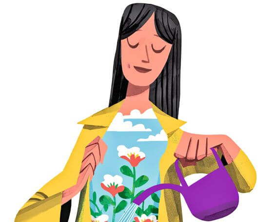 projecteren van het heden