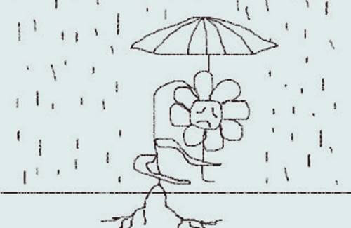 test Persona bajo la lluvia