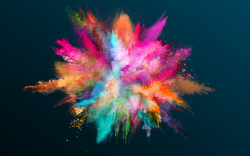 Humo de diferentes colores