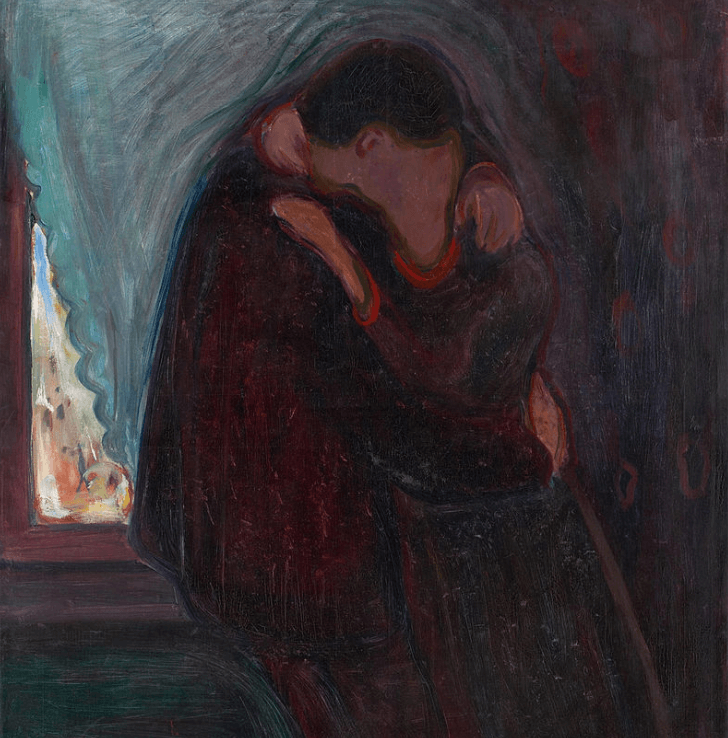 El beso de Edvard Munch