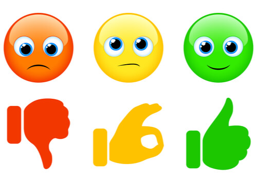 Emoticonos con los colores del semáforo