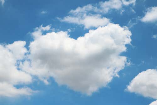 Nube con forma de corazón