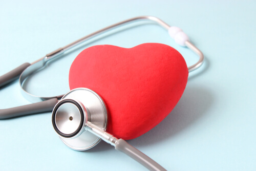 Hart met een stethoscoop