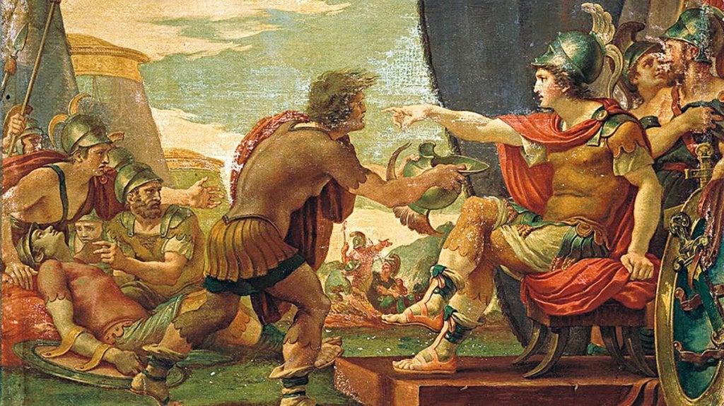 Alexander der Große, Diogenes und zynische Menschen
