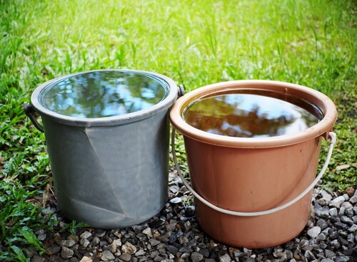 Dos cubos de agua