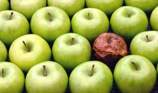La teoría de la manzana podrida: el efecto del mal compañero de trabajo