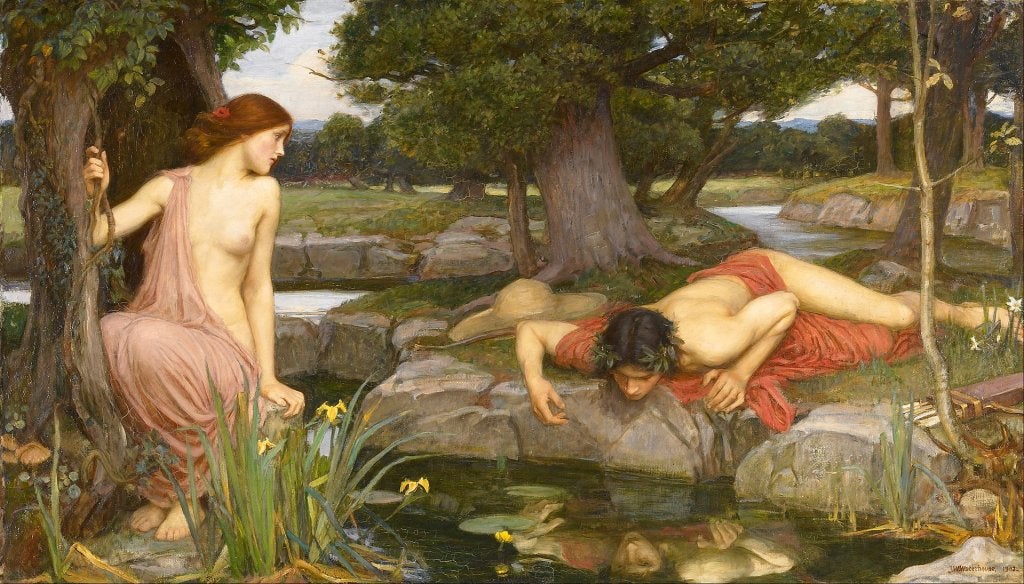Pintura de Eco y Narciso