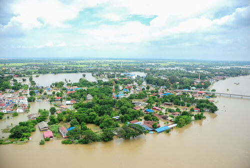 Pueblo inundado