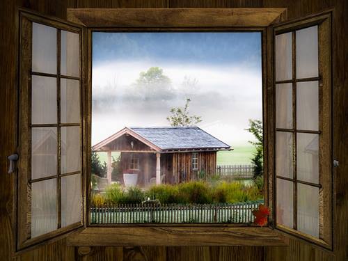 casa simbolizando lo que vemos desde la ventana