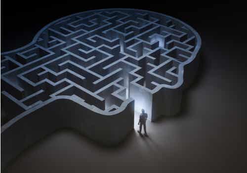 Labyrintformet labyrint som representerer vår holdning til problemer