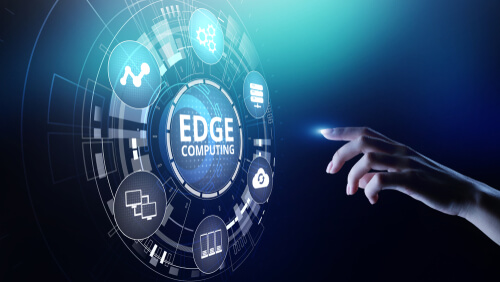 Gráfico con las palabras Edge computing