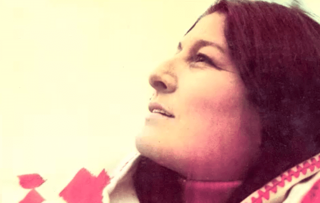 Mercedes Sosa de perfil