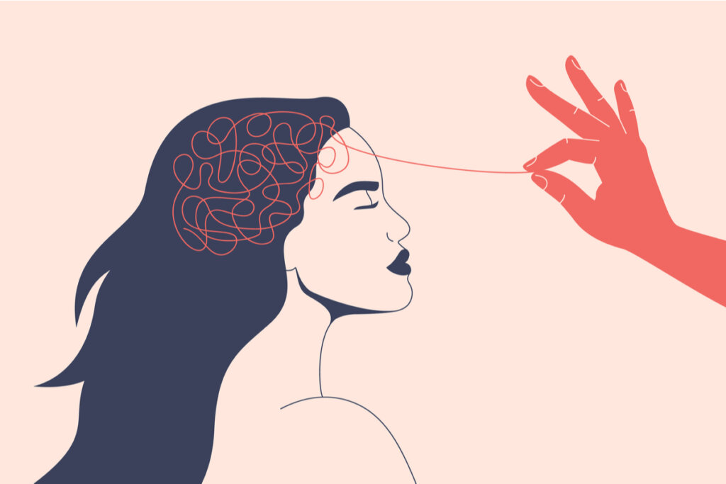 mujer sacándose las malas decisiones