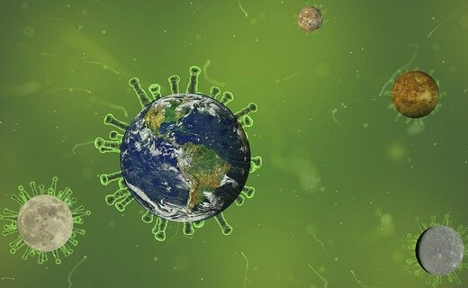 Bola del mundo infectada