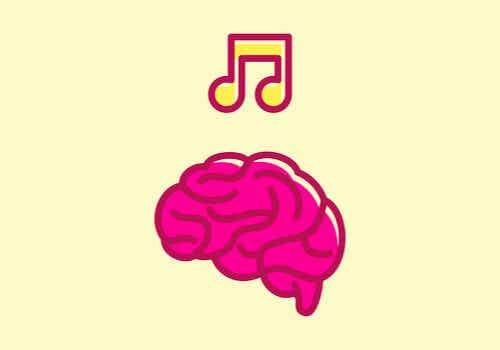 Nota musical sobre cerebro para representar los beneficios de la musicoterapia en el daño cerebral adquirido
