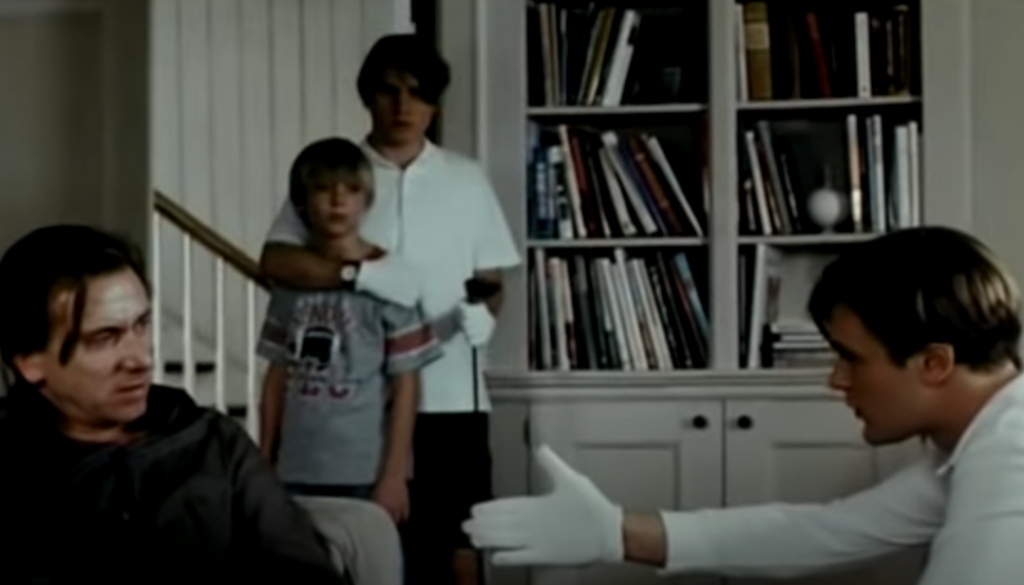 Escena en el salón de Funny Games