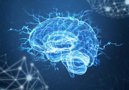 Upplyst hjärna som genererar ALS-symtom
