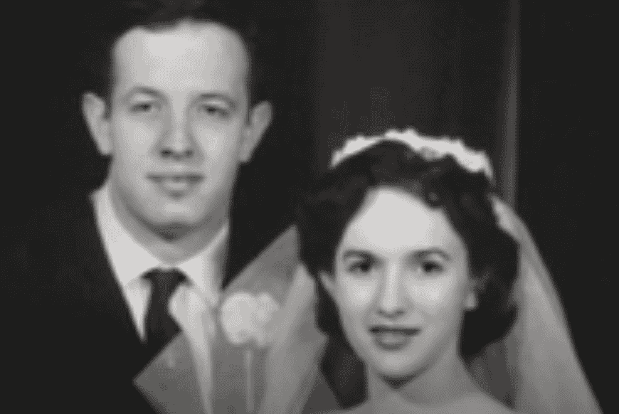 John Nash y su mujer en la boda