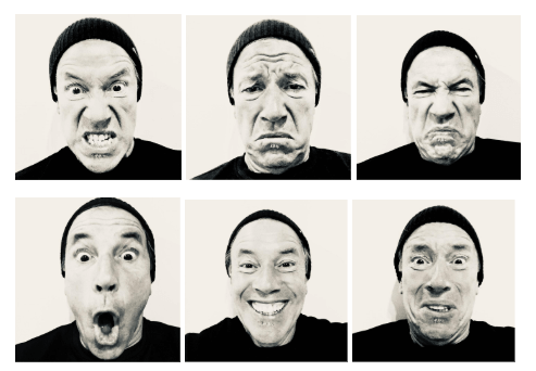 Las 6 emociones básicas Darwinianas.