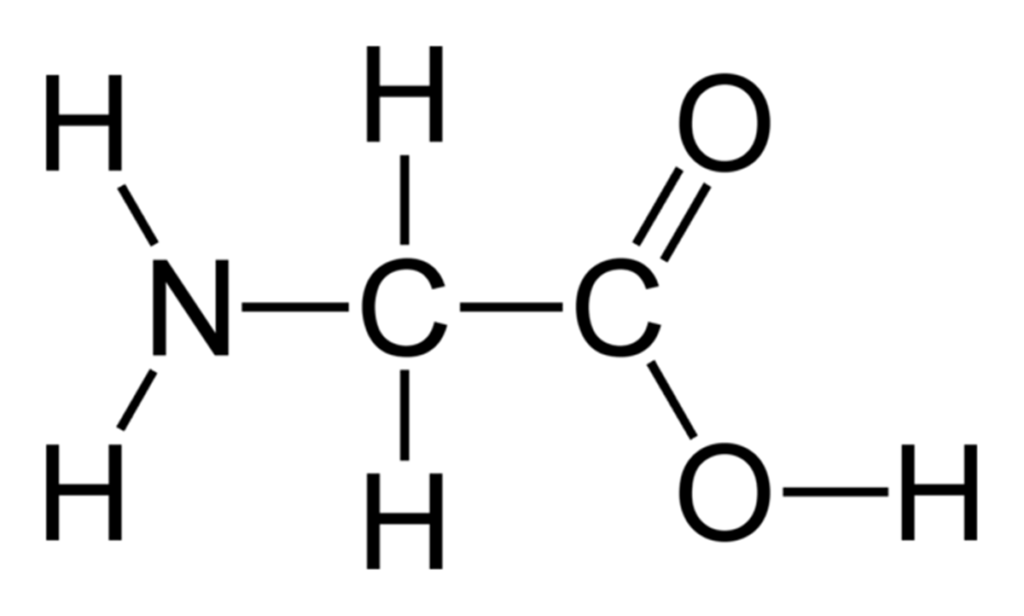 fórmula de la glicina