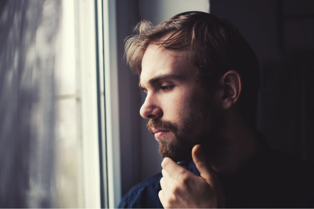 Boy thinking about cold people and calculators