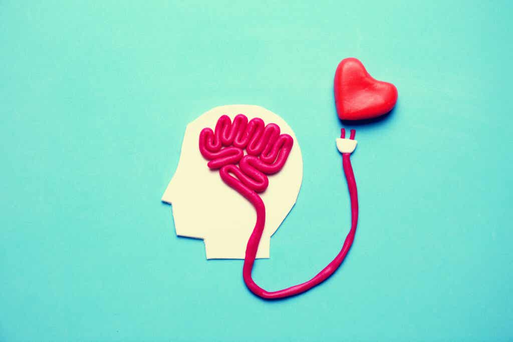 cerebro conectado a corazón representando el etiquetado emocional 