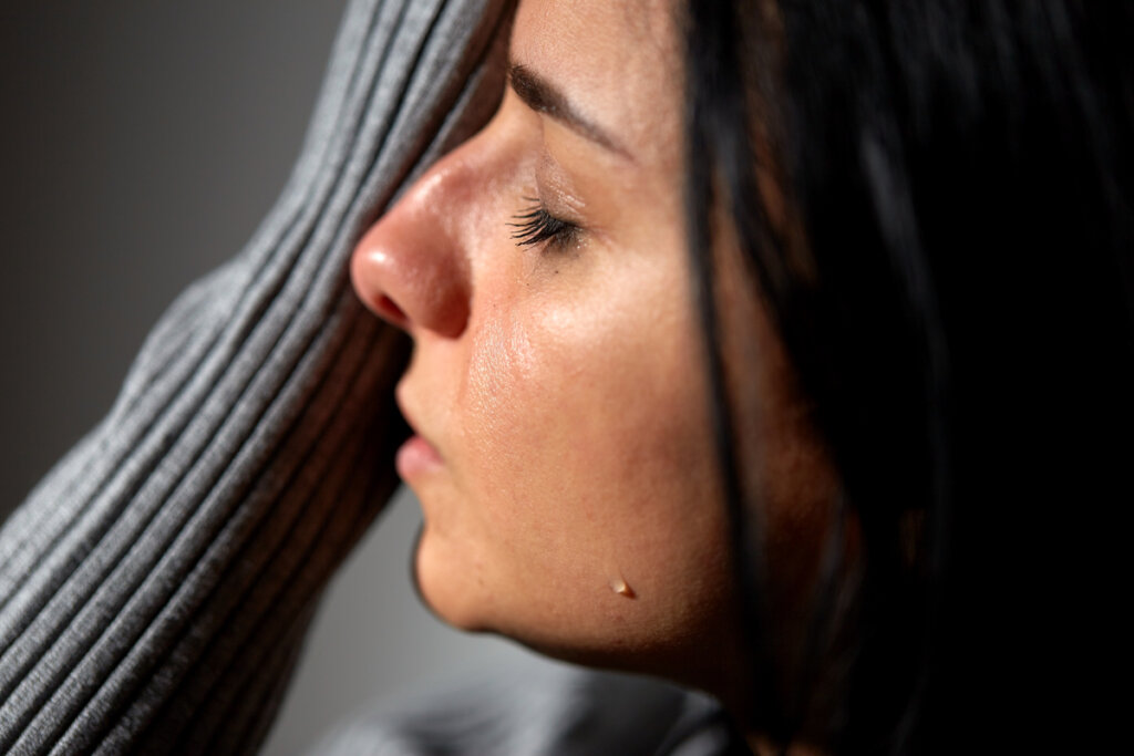 femme triste