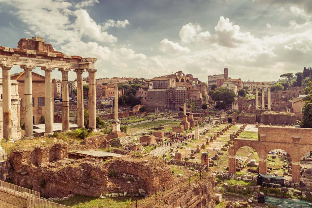 Der Mythos von Romulus und Remus, den Gründern des Reiches Rom