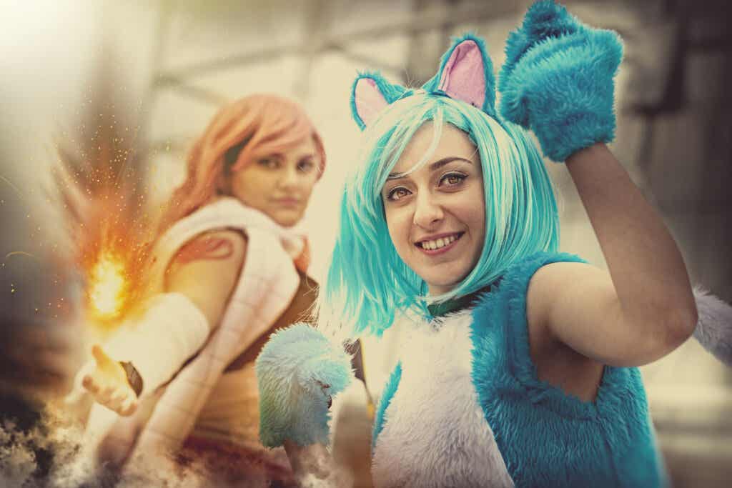 Chica cosplayers