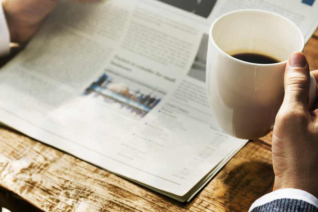 Koffie en een krant