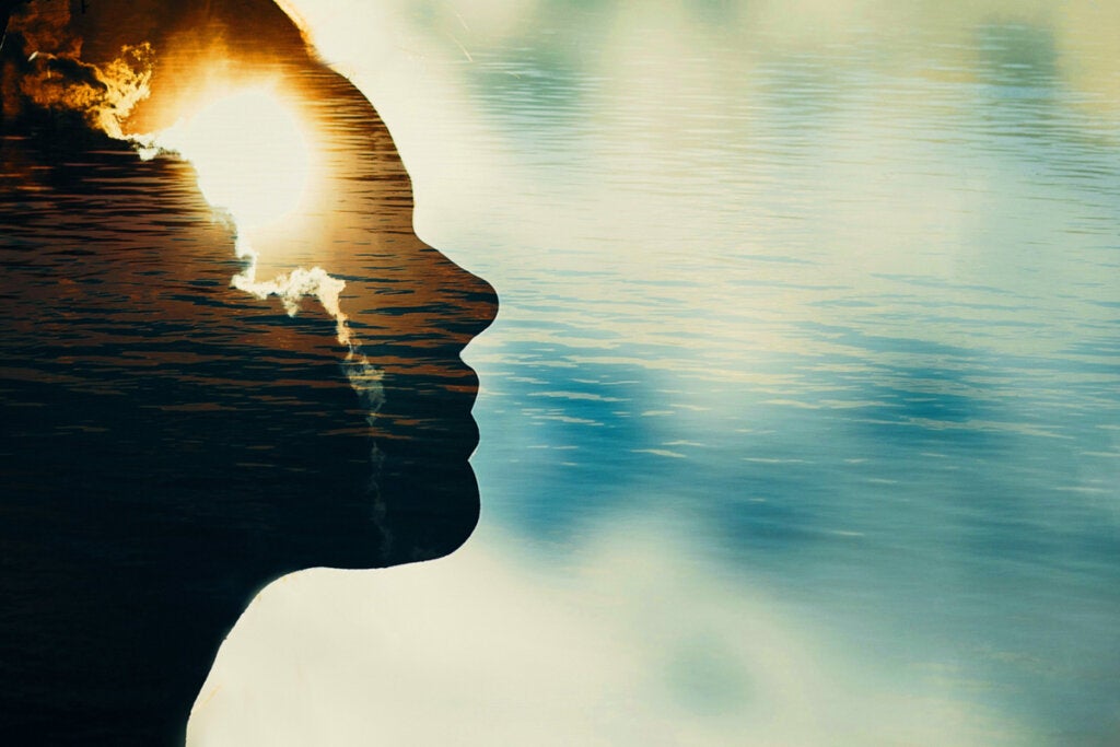 Woman with enlightened mind representing the ways to achieve inner peace