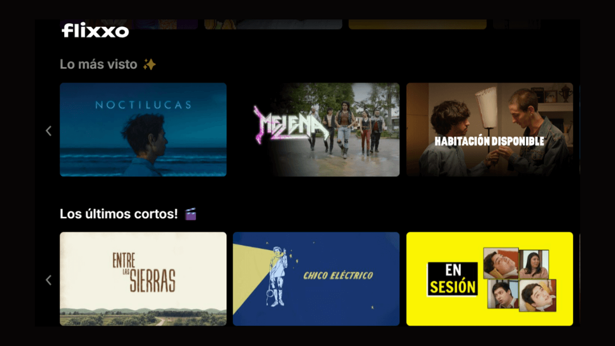 Flixxo para ver cortos gratis