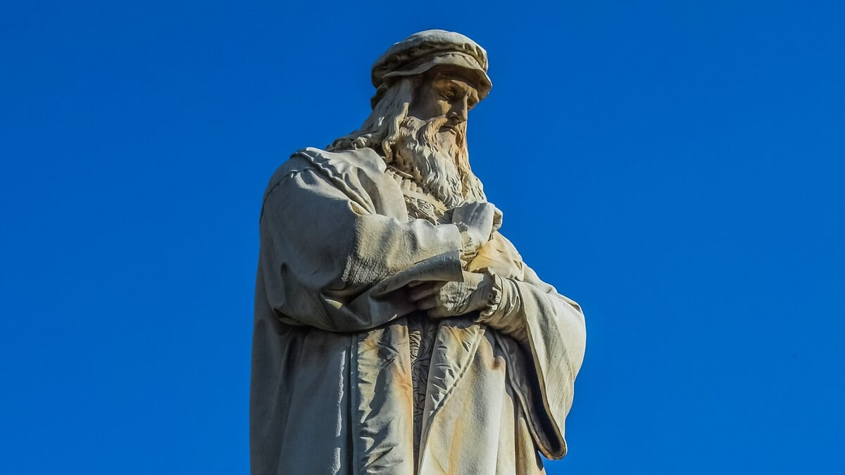 Personaje histórico Da Vinci.