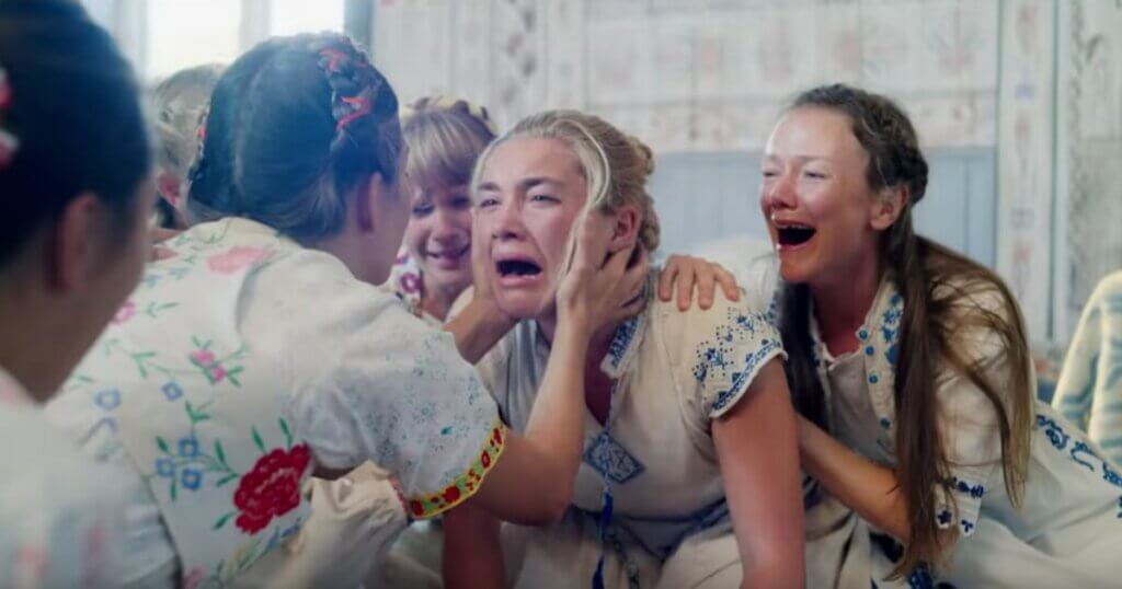 Group women with scared faces