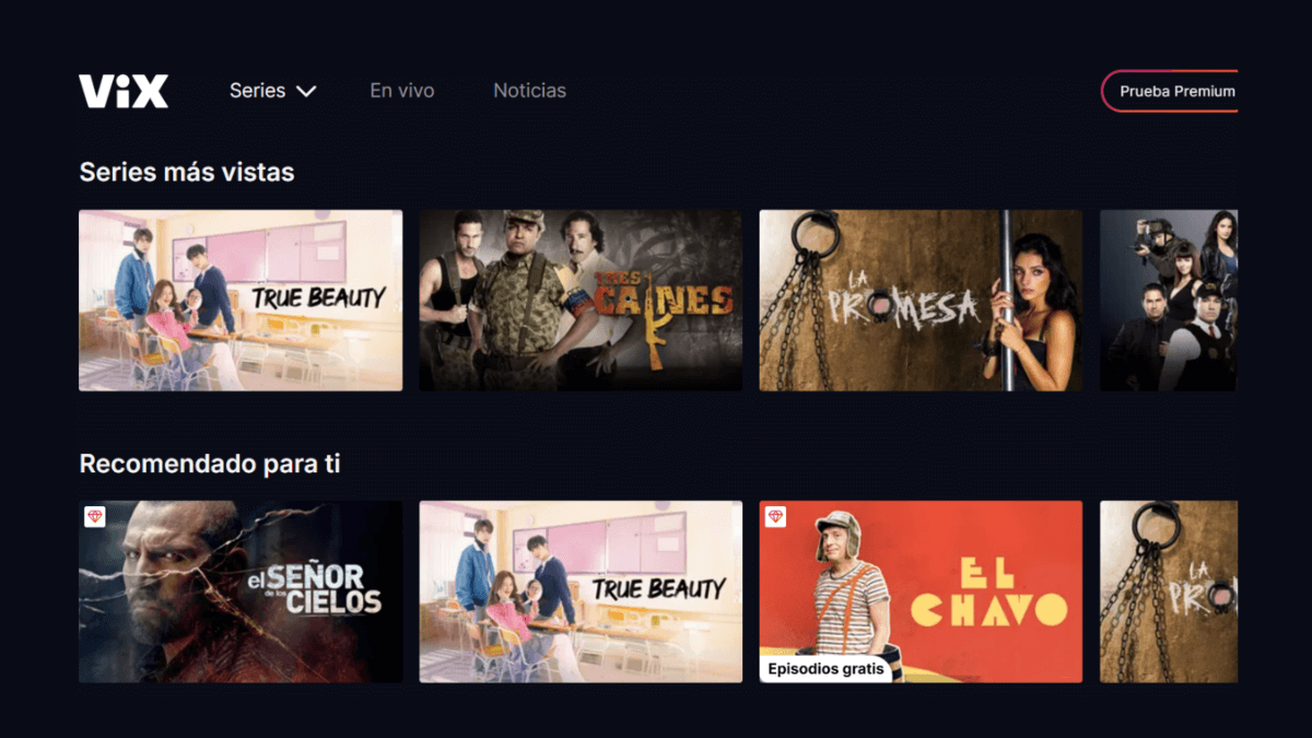 Vix, serier og filmer.