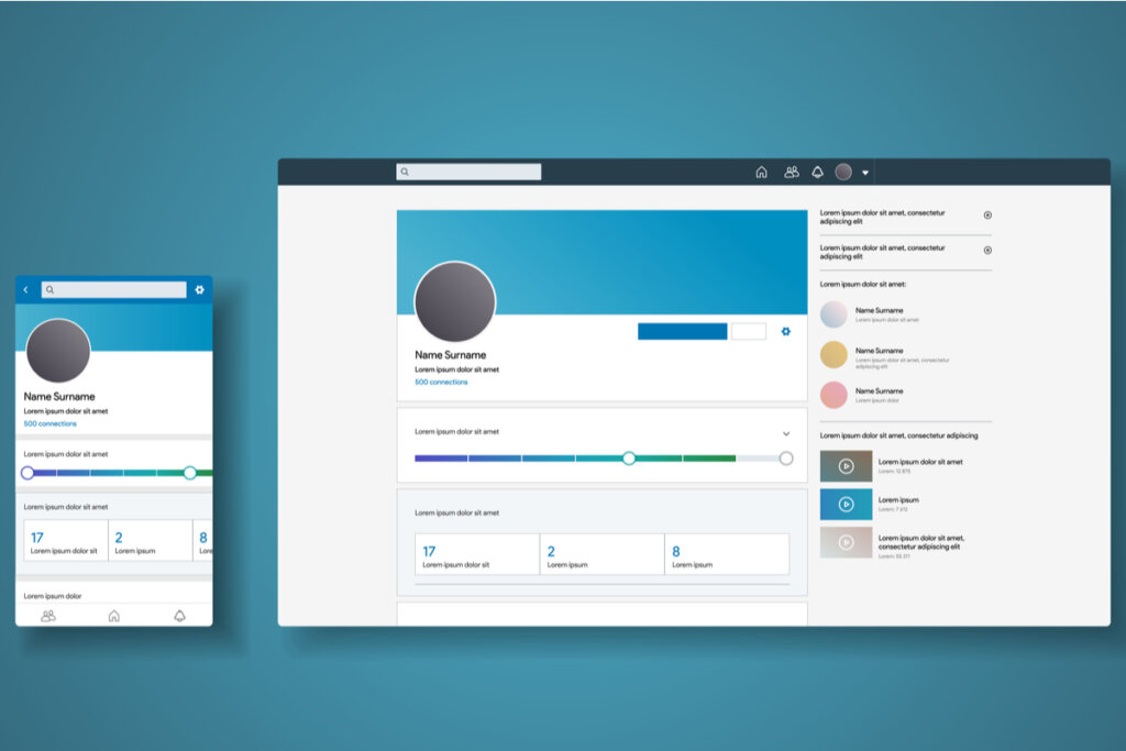 Voorbeeld van een onvoltooid professioneel Linkedin-profiel