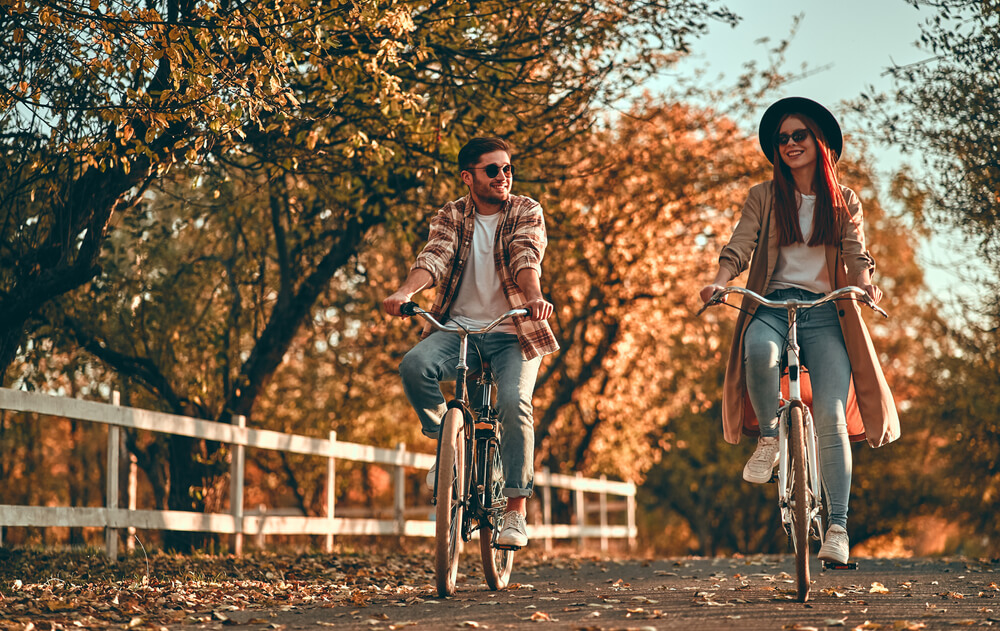 Bicycle as a means of transport.