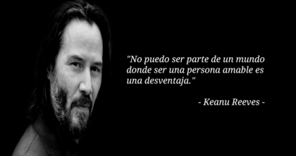 Imperdible mensaje de Keanu Reeves