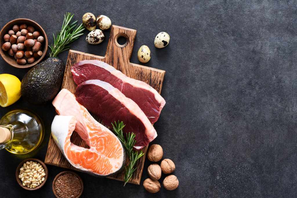 Carnes, verduras y pescado