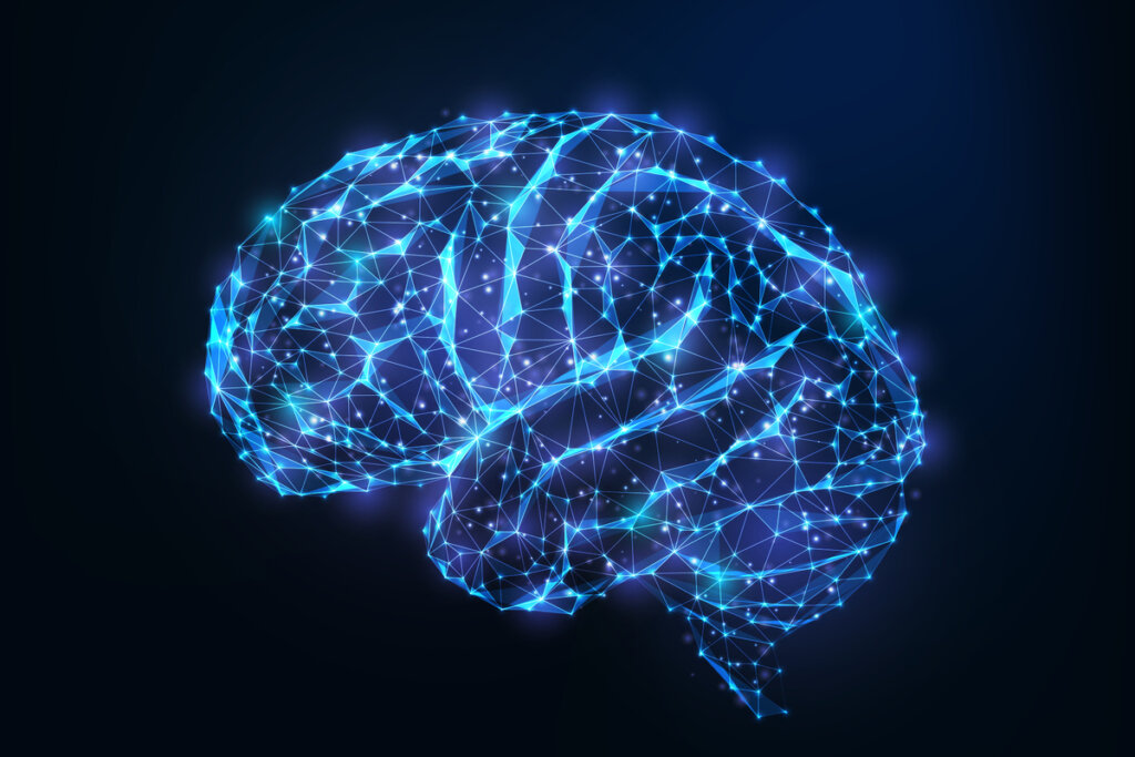 Cerveau illuminé représentant des microcoups