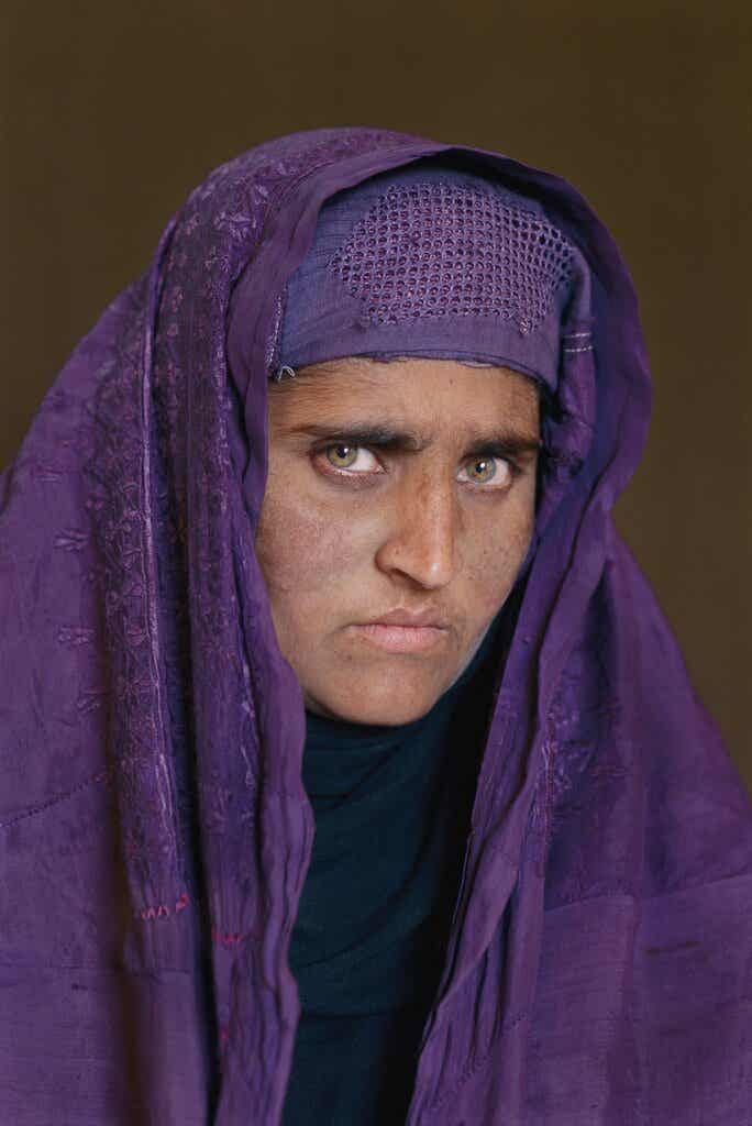 Il volto della donna afgana.