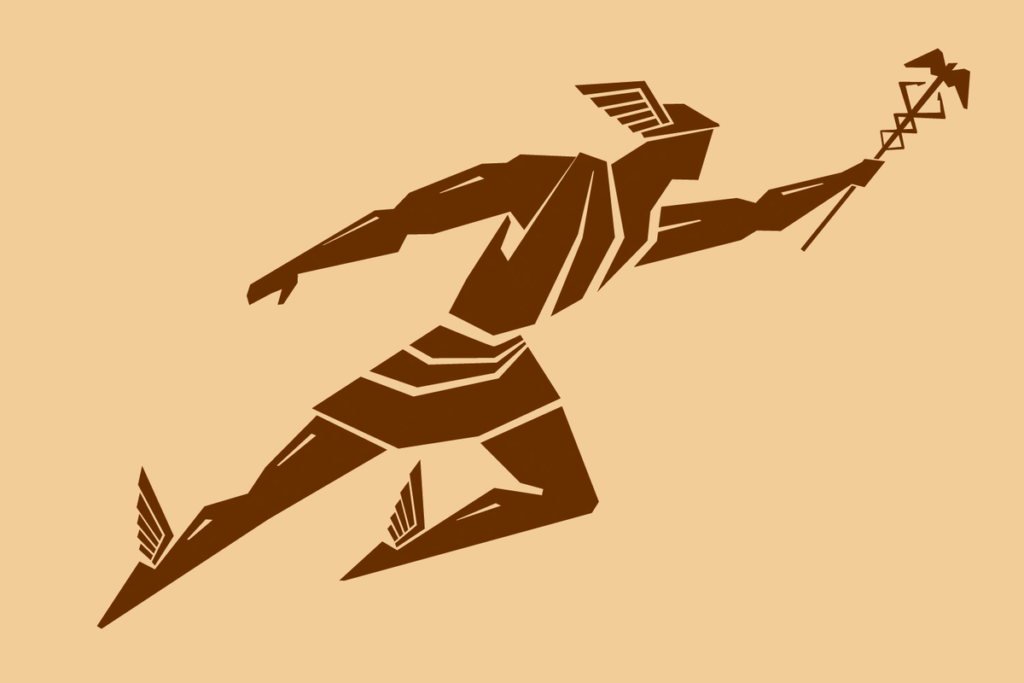 Representation av jagets arketyper: Hermes