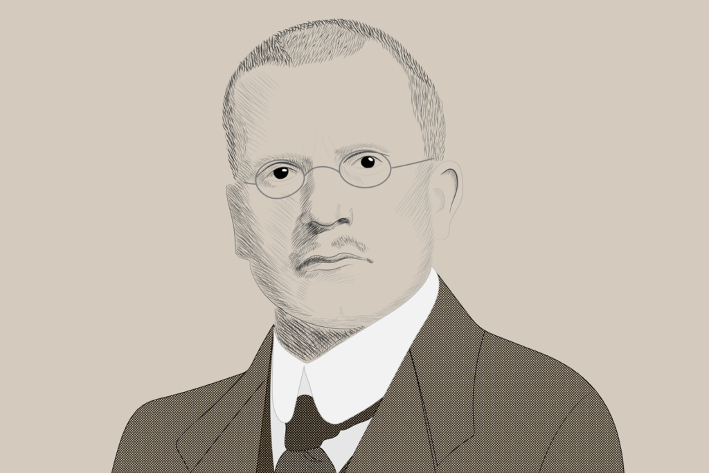 Retrato de Carl Gustav Jung representando los estilos de aprendizaje según Carl Jung