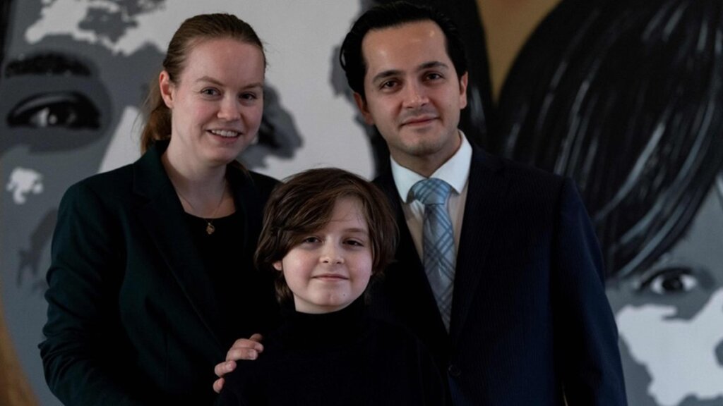 Laurent Simons met zijn ouders
