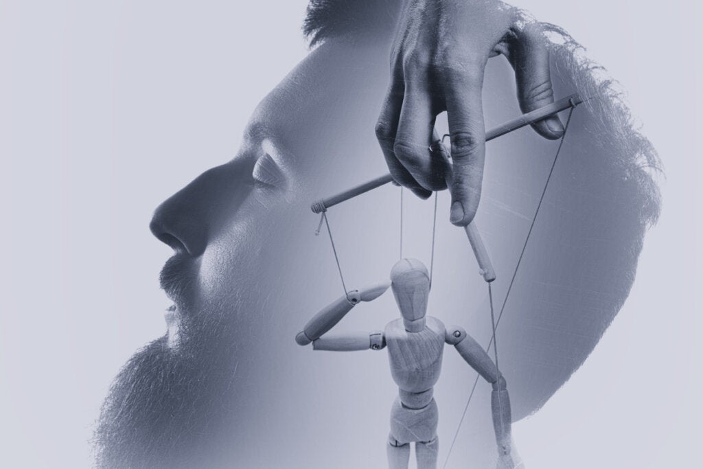Man with a mind manipulated representing the Self-Serving Bias