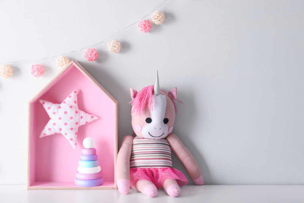 Pink baby toys